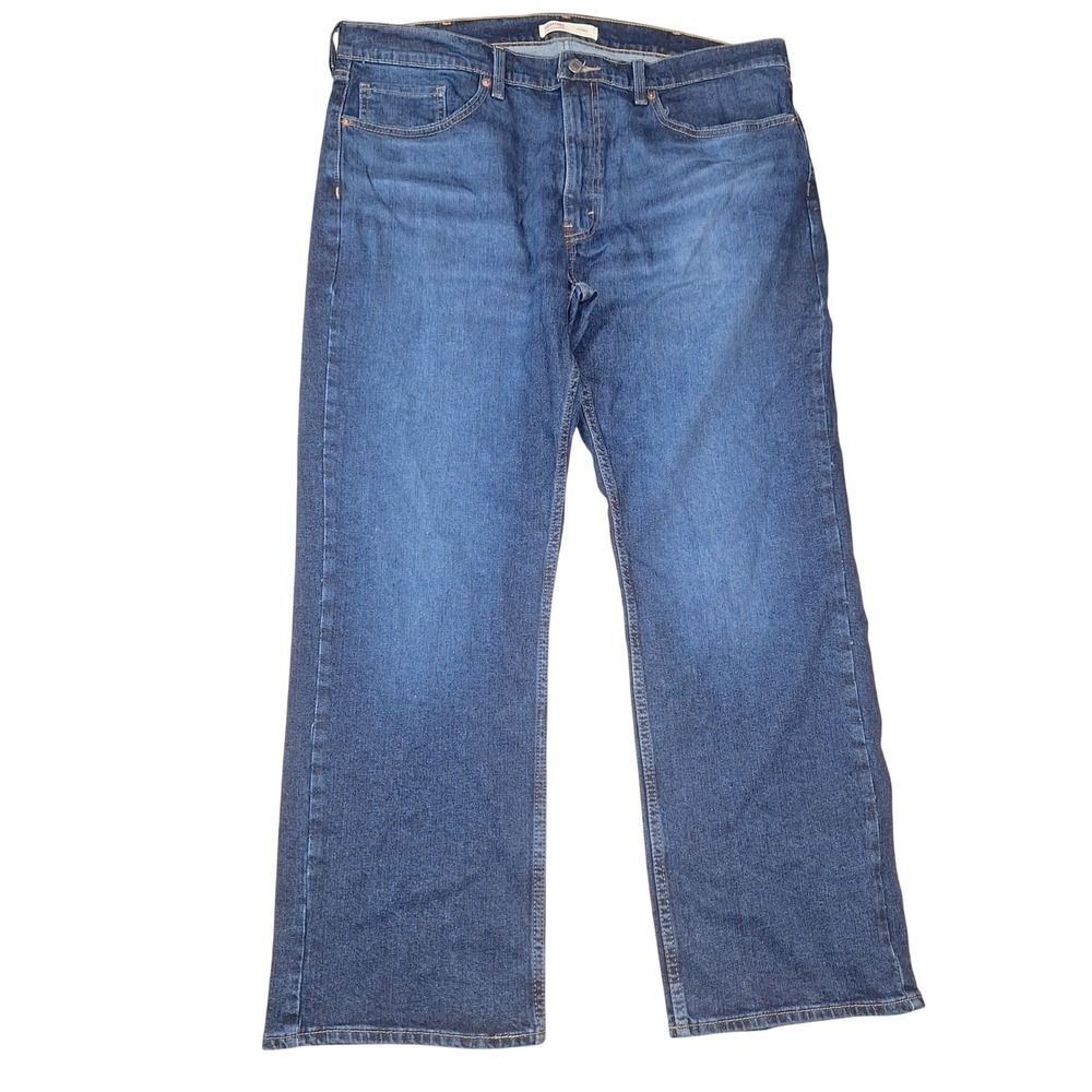 Levi Strauss Signature Relaxed Fit Mens Dark Wash Denim Jeans W38 L30